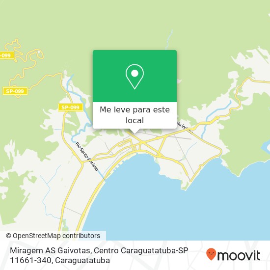 Miragem AS Gaivotas, Centro Caraguatatuba-SP 11661-340 mapa