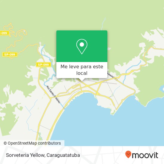 Sorveteria Yellow, Rua São Sebastião Centro Caraguatatuba-SP 11660-010 mapa