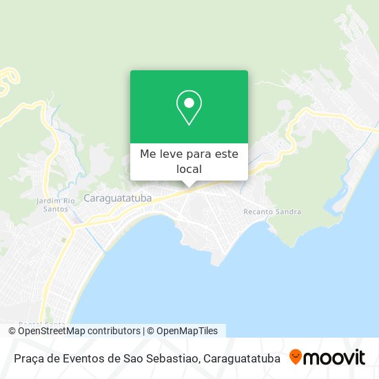 Praça de Eventos de Sao Sebastiao mapa