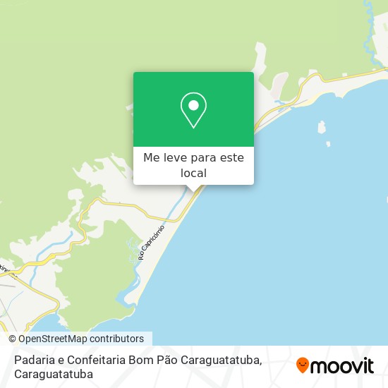 Padaria e Confeitaria Bom Pão Caraguatatuba mapa