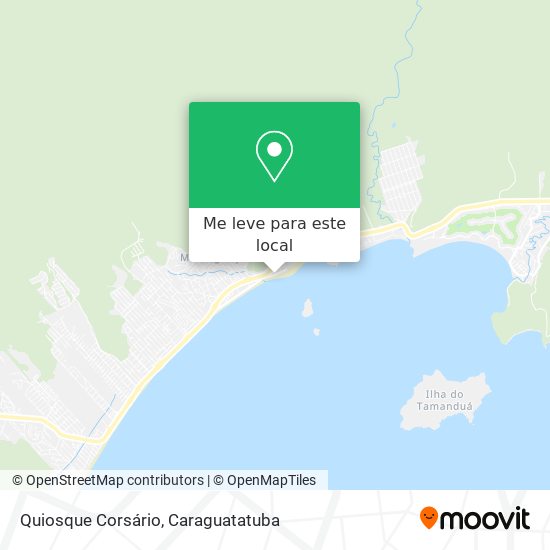 Quiosque Corsário mapa