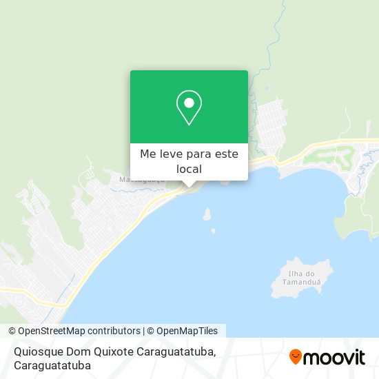 Quiosque Dom Quixote Caraguatatuba mapa