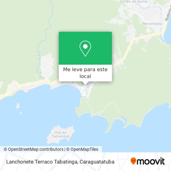 Lanchonete Terraco Tabatinga mapa