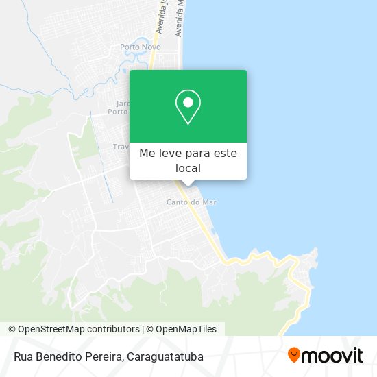 Rua Benedito Pereira mapa
