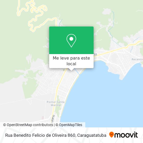 Rua Benedito Felício de Oliveira 860 mapa