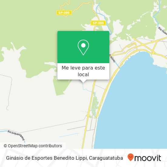 Ginásio de Esportes Benedito Lippi mapa