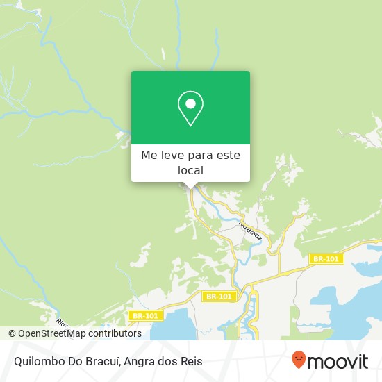 Quilombo Do Bracuí mapa