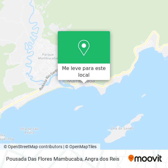 Pousada Das Flores Mambucaba mapa