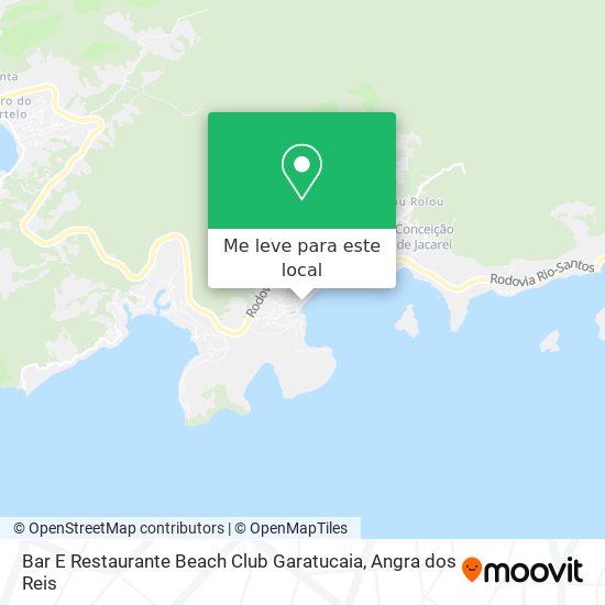 Bar E Restaurante Beach Club Garatucaia mapa