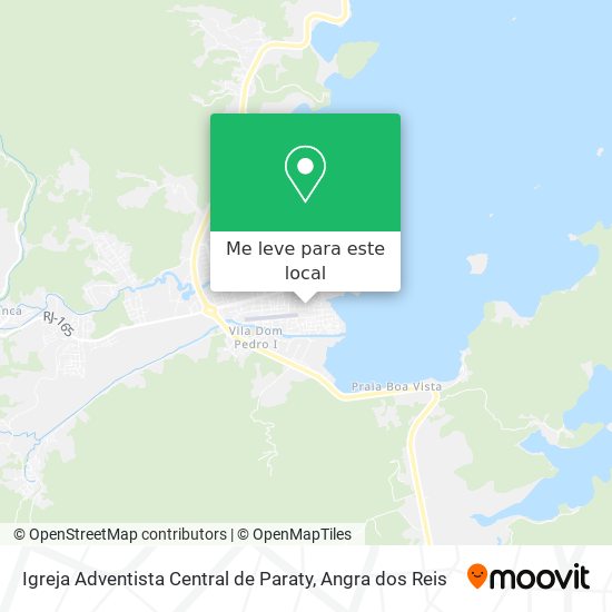 Igreja Adventista Central de Paraty mapa