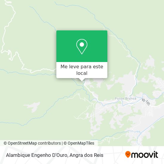 Alambique Engenho D'Ouro mapa