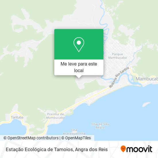 Estação Ecológica de Tamoios mapa