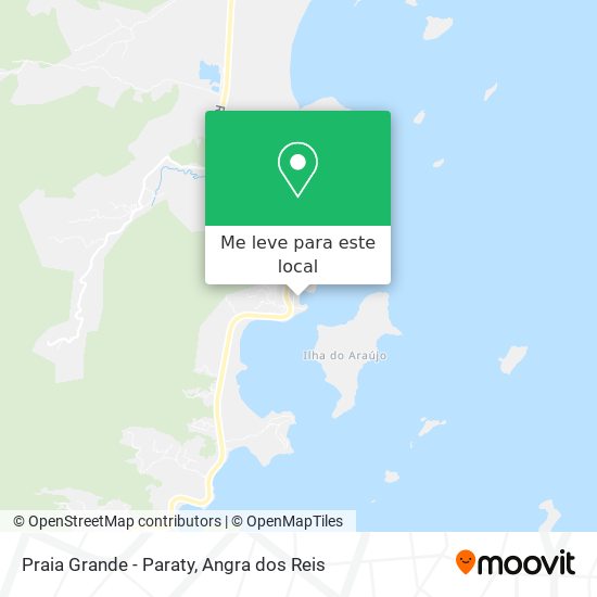 Praia Grande - Paraty mapa