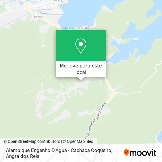 Alambique Engenho D'Água - Cachaça Coqueiro mapa