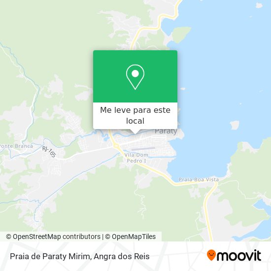 Praia de Paraty Mirim mapa