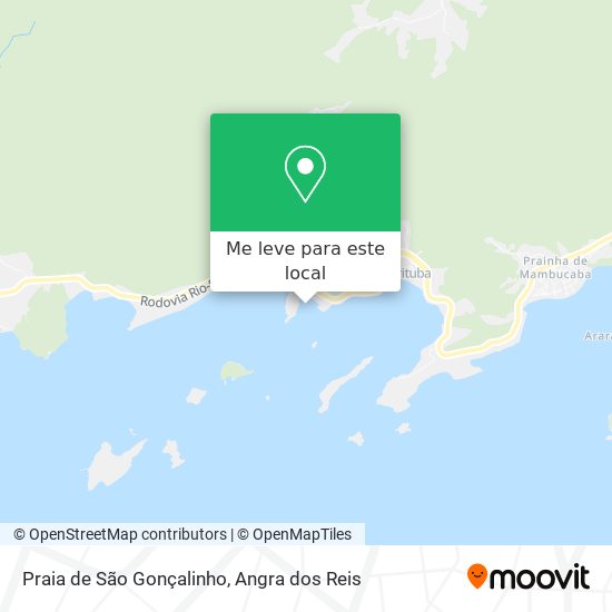 Praia de São Gonçalinho mapa