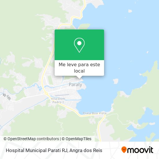 Hospital Municipal Parati RJ mapa