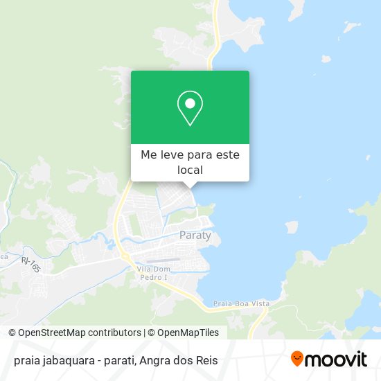 praia jabaquara - parati mapa