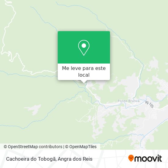 Cachoeira do Tobogã mapa