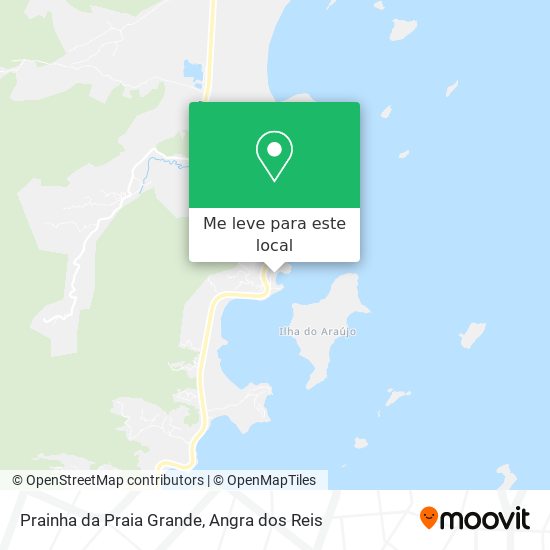 Prainha da Praia Grande mapa