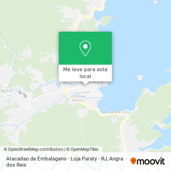 Atacadao de Embalagens - Loja Paraty - RJ mapa