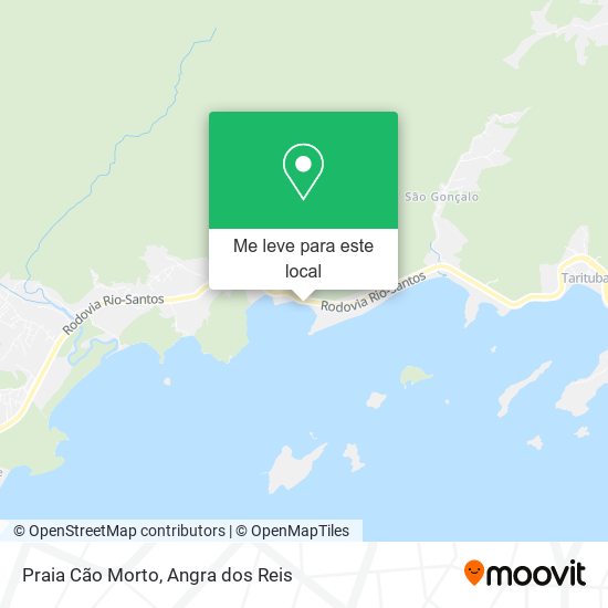 Praia Cão Morto mapa