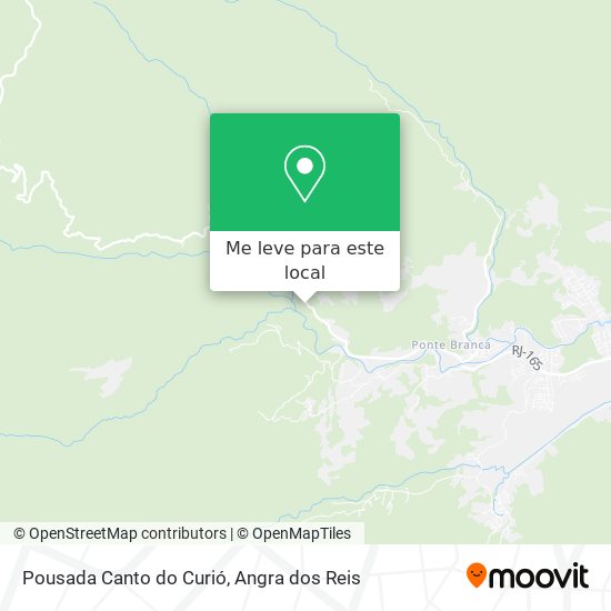 Pousada Canto do Curió mapa