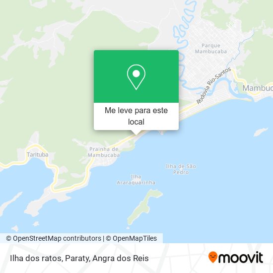 Ilha dos ratos, Paraty mapa