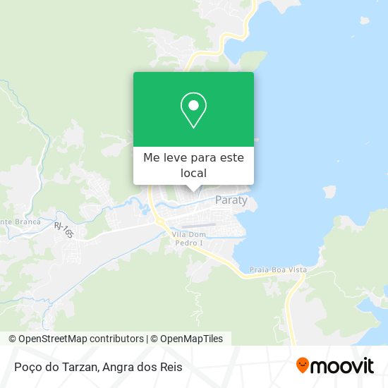 Poço do Tarzan mapa