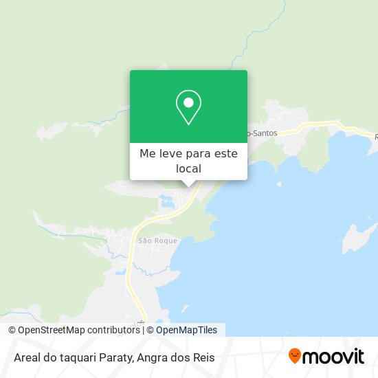 Areal do taquari Paraty mapa