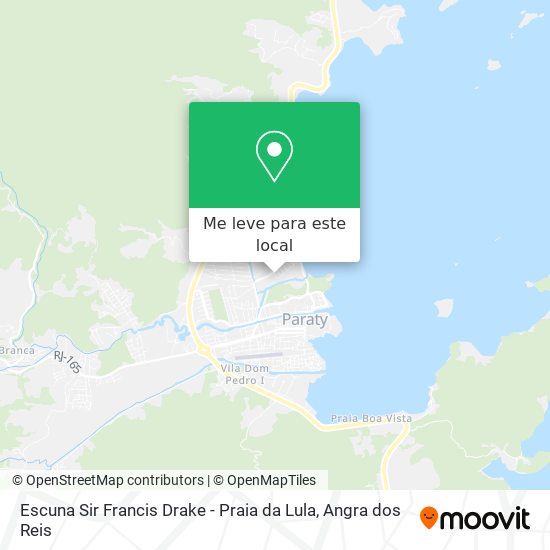 Escuna Sir Francis Drake - Praia da Lula mapa