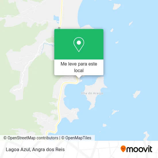 Lagoa Azul mapa
