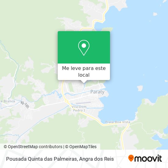Pousada Quinta das Palmeiras mapa