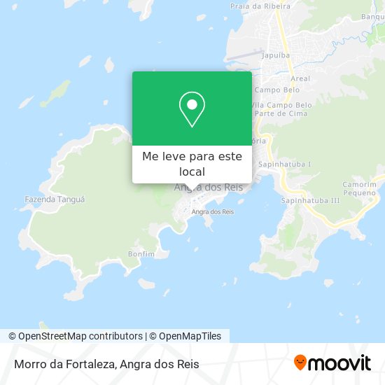 Morro da Fortaleza mapa