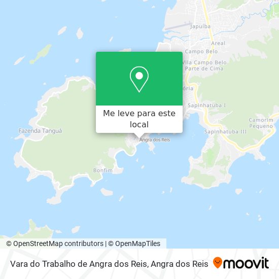 Vara do Trabalho de Angra dos Reis mapa