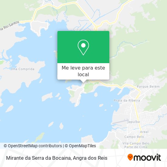Mirante da Serra da Bocaina mapa