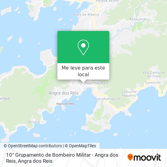 10° Grupamento de Bombeiro Militar - Angra dos Reis mapa