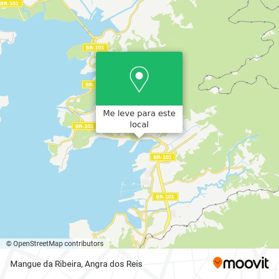 Mangue da Ribeira mapa