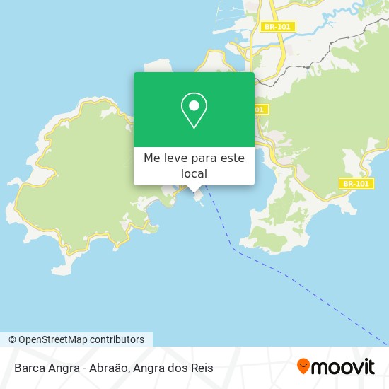 Barca Angra - Abraão mapa