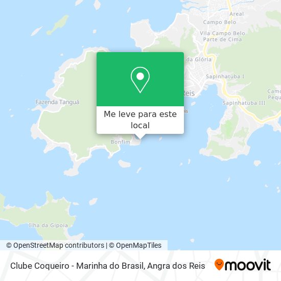 Clube Coqueiro - Marinha do Brasil mapa