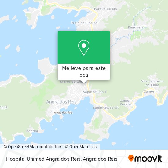 Hospital Unimed Angra dos Reis mapa