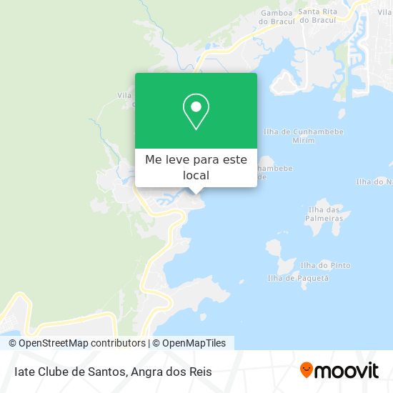 Iate Clube de Santos mapa