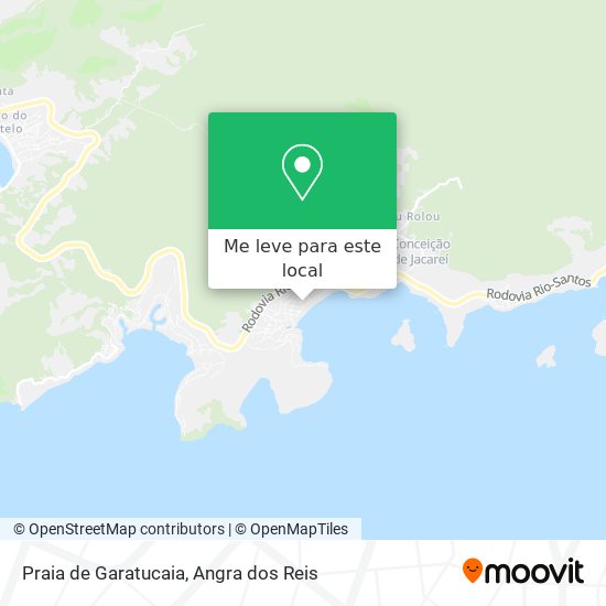 Praia de Garatucaia mapa