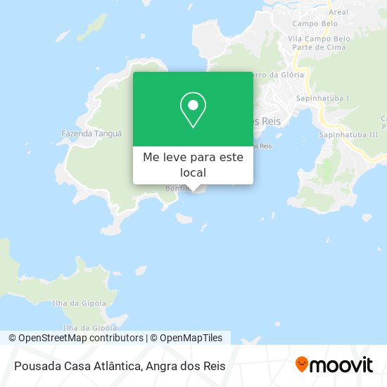Pousada Casa Atlântica mapa