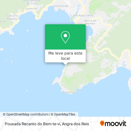 Pousada Recanto do Bem-te-vi mapa