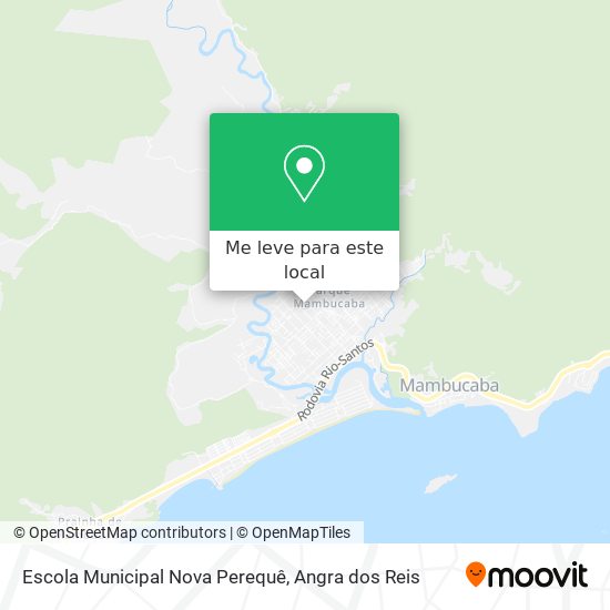 Escola Municipal Nova Perequê mapa