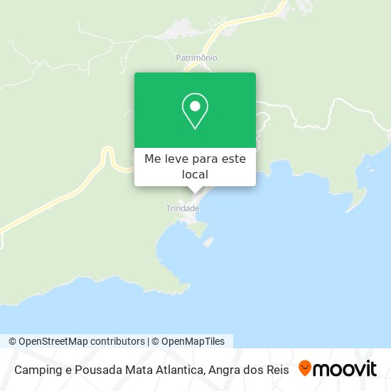 Camping e Pousada Mata Atlantica mapa