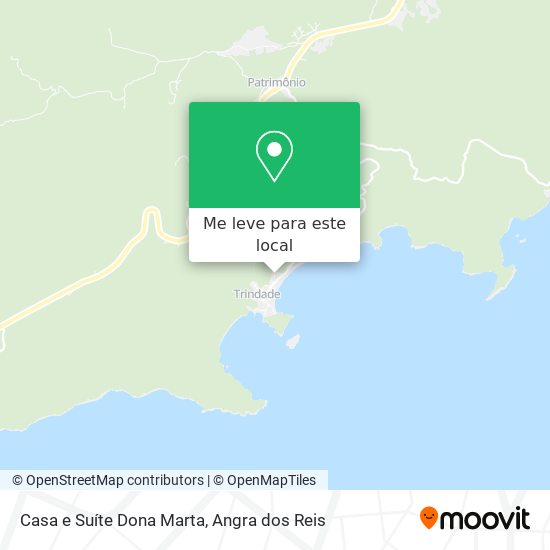 Casa e Suíte Dona Marta mapa