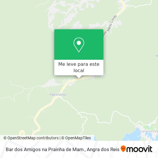 Bar dos Amigos na Prainha de Mam. mapa