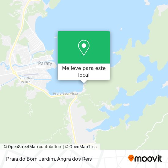 Praia do Bom Jardim mapa